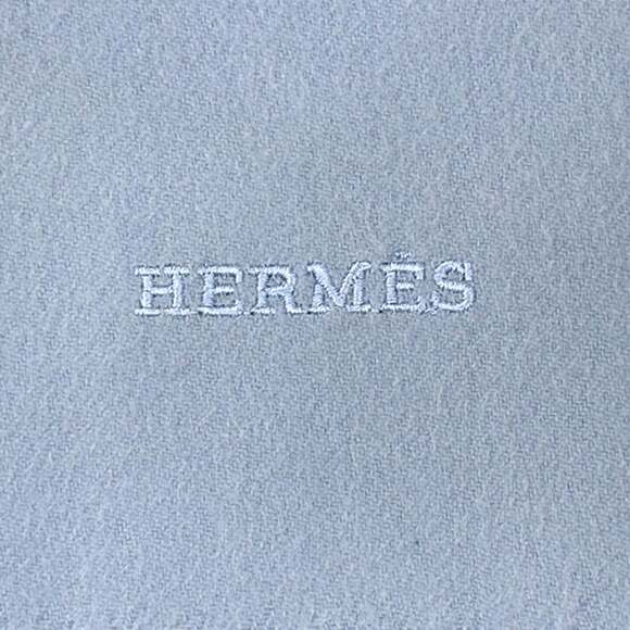 HERMES Blue Scarf - Picture 5 of 13